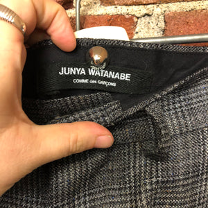 JUNYA WATANABE X CDG silk and wool cuffed trousers