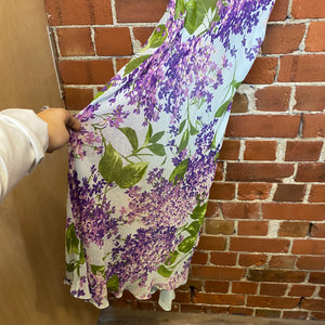 MOSCHINO 1990s floral silk slip dress