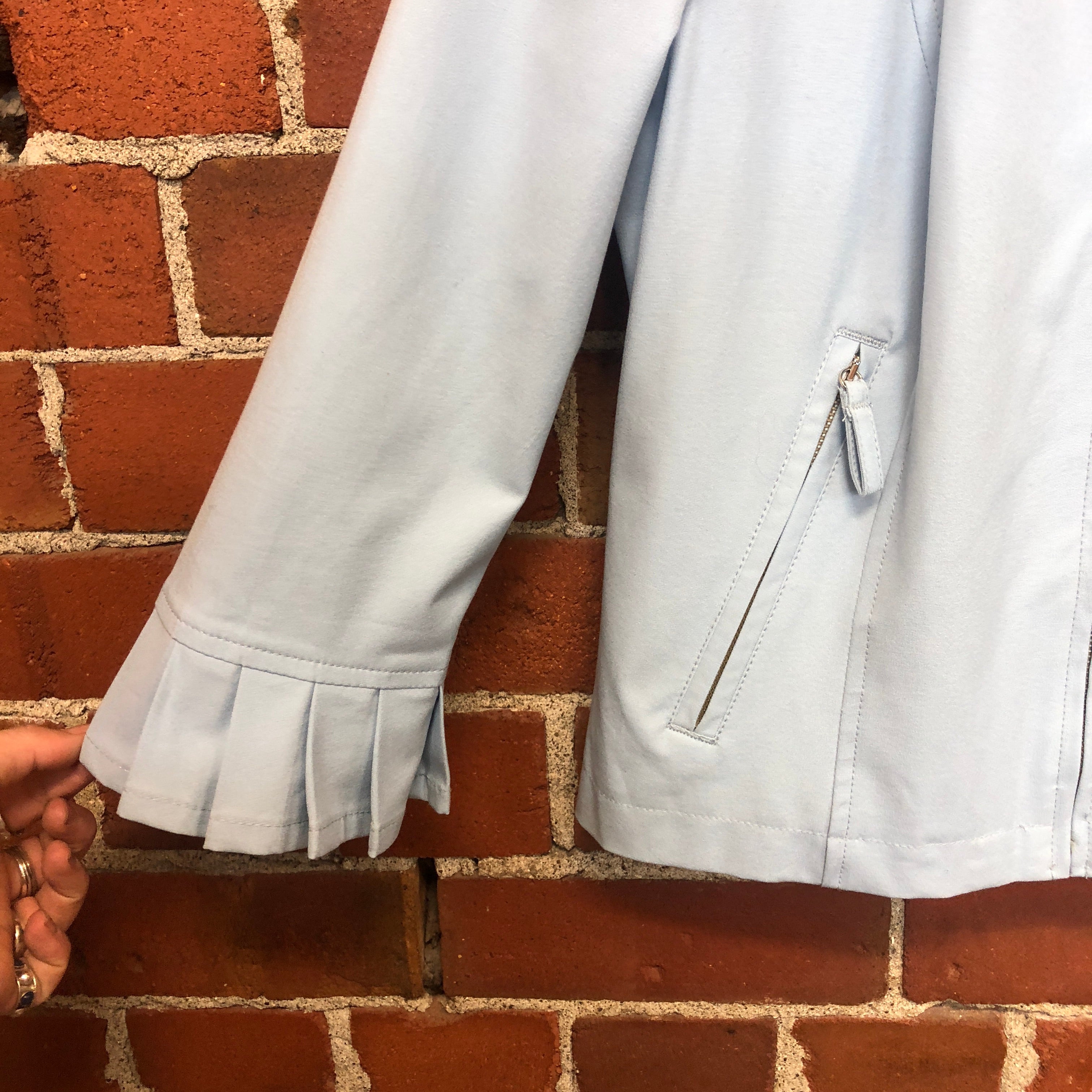 MOSCHINO powder blue 90’s stretch jacket