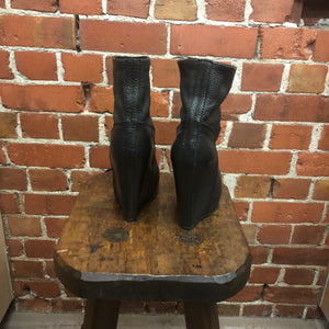 RICK OWENS leather boots 36