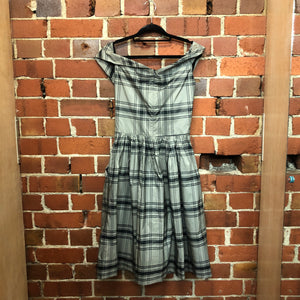 VIVIENNE WESTWOOD tartan taffeta dress