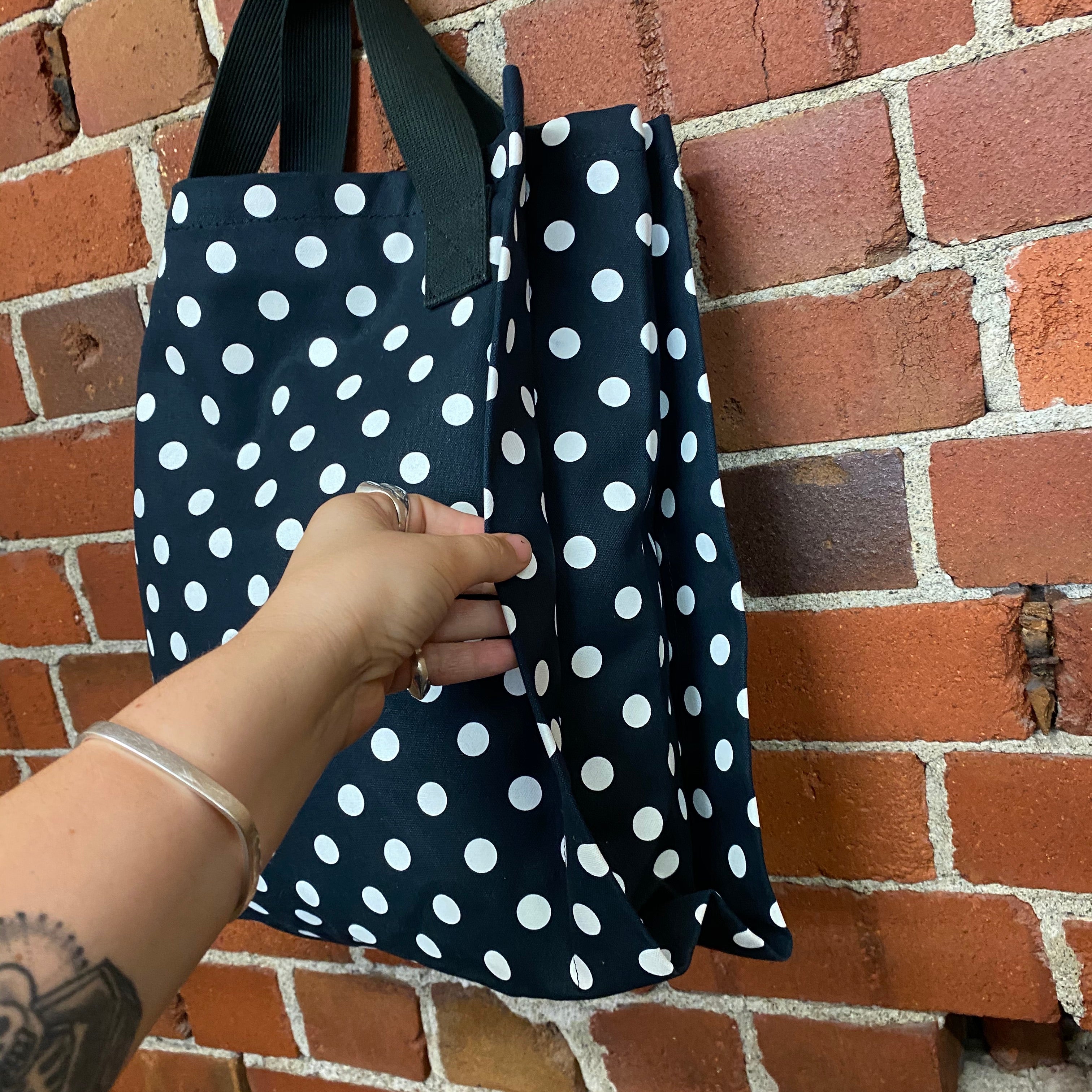 COMME DES GARÇONS BLACK polka dot bag