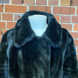 1960s plush faux fur coat