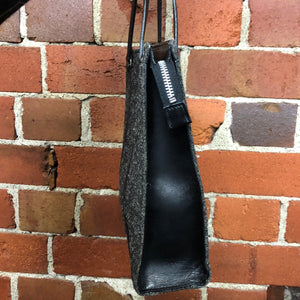 JEAN PAUL GAULTIER 1990s textured & leather handbag