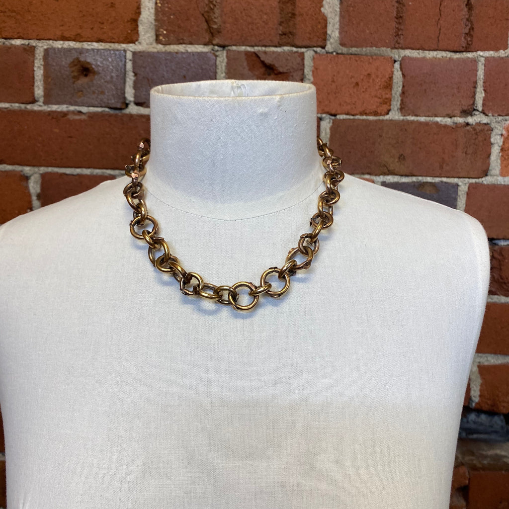 Handmade Brass Chain Necklace