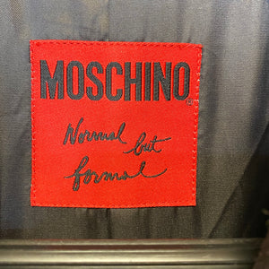 MOSCHINO 1990s Formal not Normal wool coat