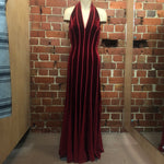 TADASHI holiday party sexy red velvet gown