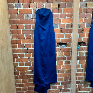 USA DESIGNER satin strapless gown