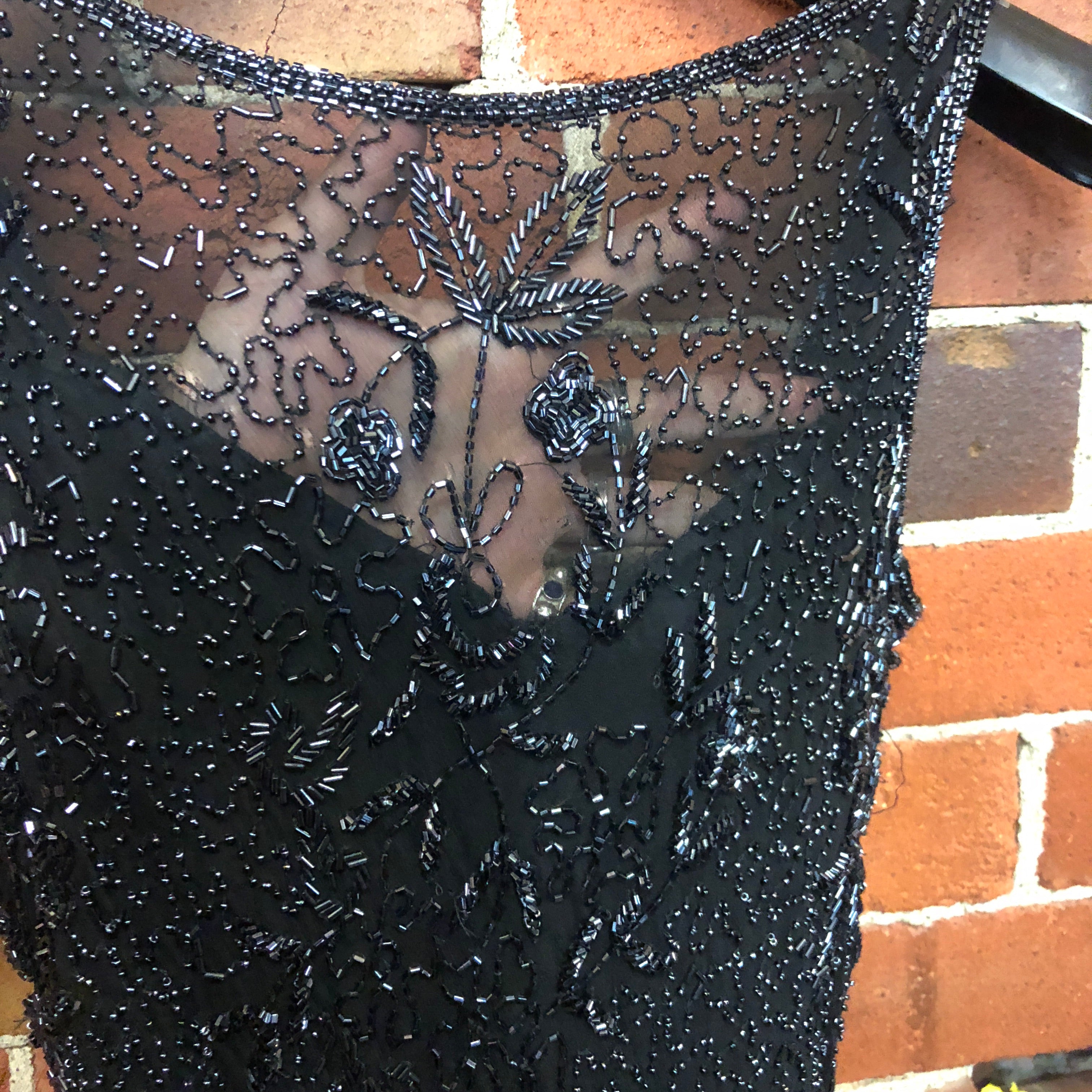 SCALA 100% silk glass beaded dress Wellington Hunters and Collectors SCALA 100% silk glass beaded dress Wellington Hunters and Collectors