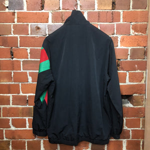 GUCCI Oversize nylon jacket with Web intarsia