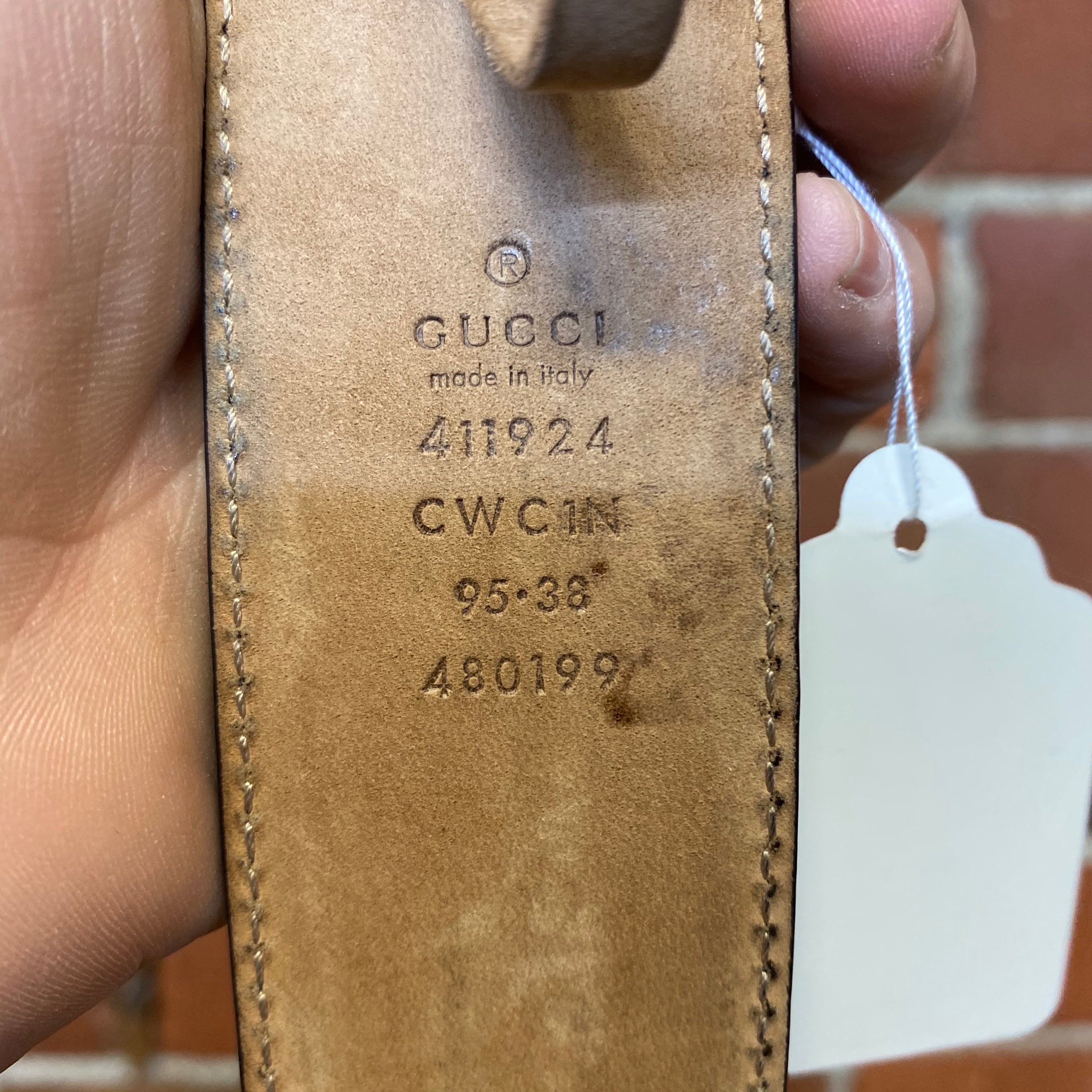 GUCCI monogram leather belt L – Wellington Hunters and Collectors