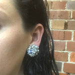 1950s crystal rhinestone earrings