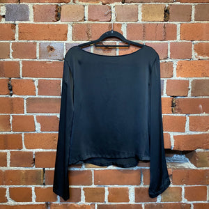 YOHJI YAMAMOTO silk black top