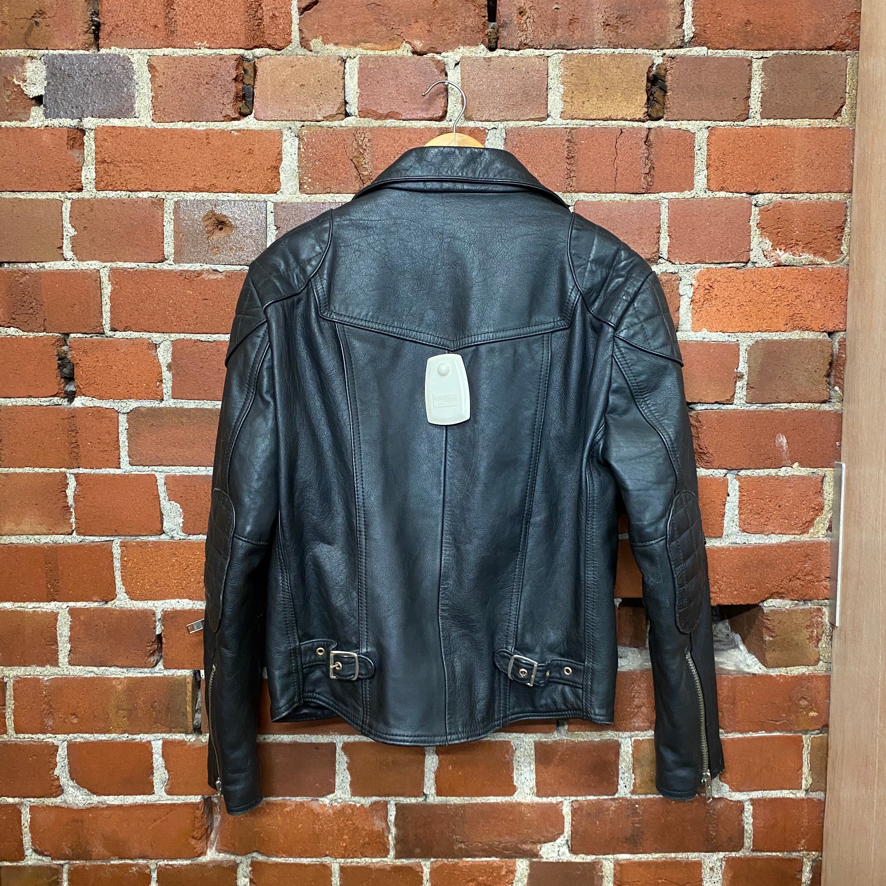 Proper 1980s NZ made leather bike jacket