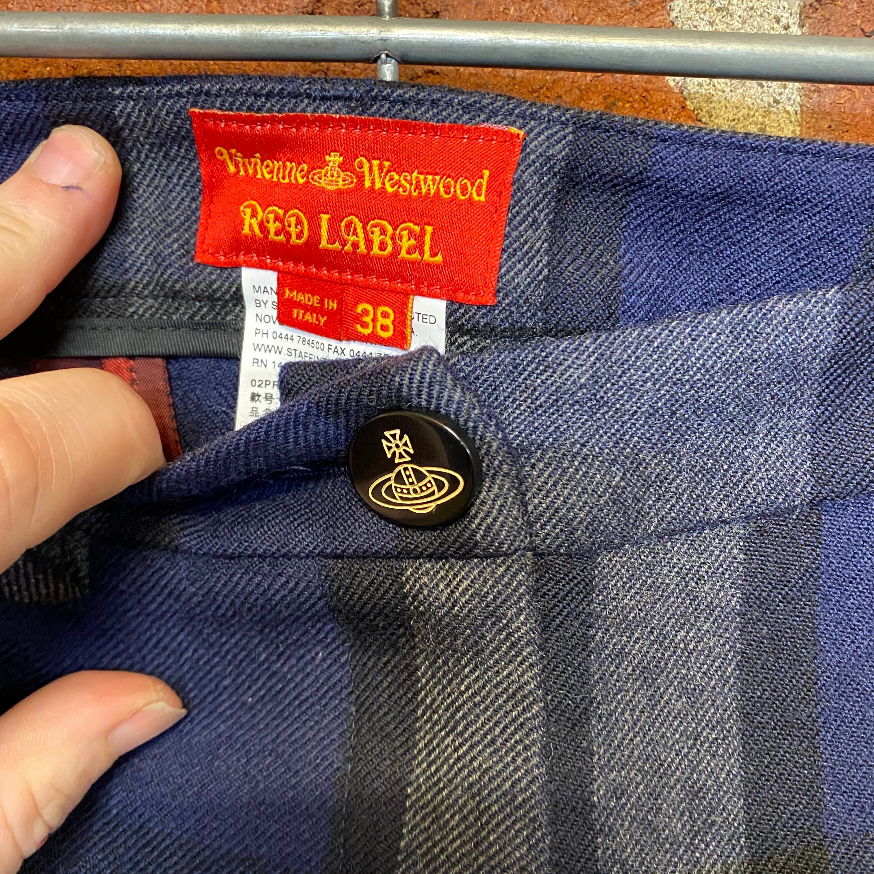 VIVIENNE WESTWOOD tartan wool trousers