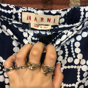 MARNI pearl print skirt