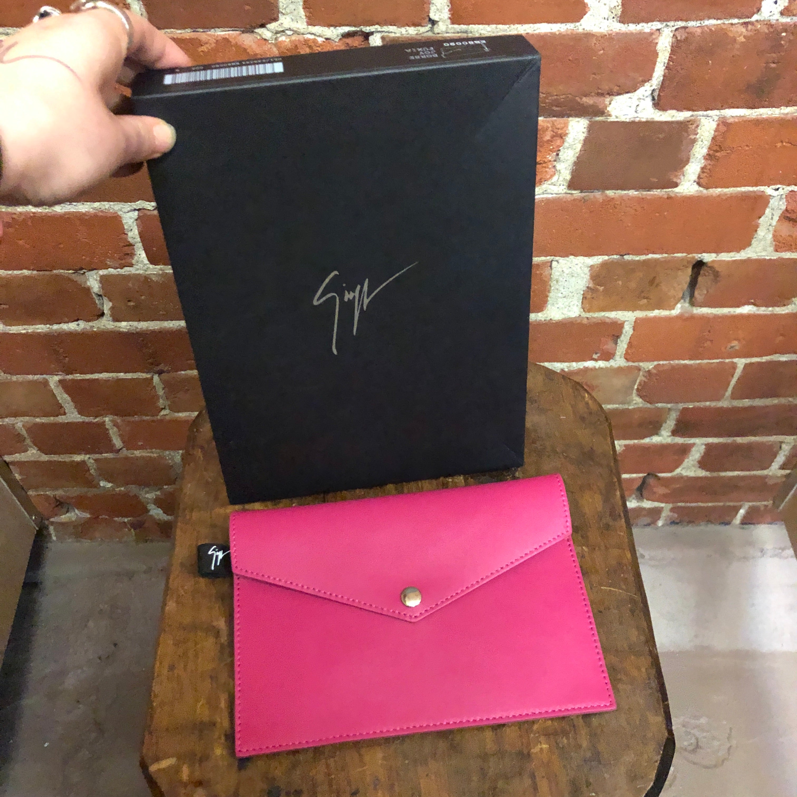 GIUSEPPE ZANOTTI leather pouch