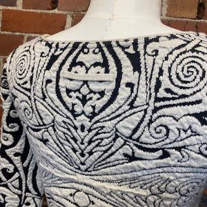 JEAN PAUL GAULTIER iconic tattoo pattern wool dress
