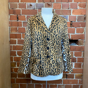MOSCHINO faux fur leopard jacket