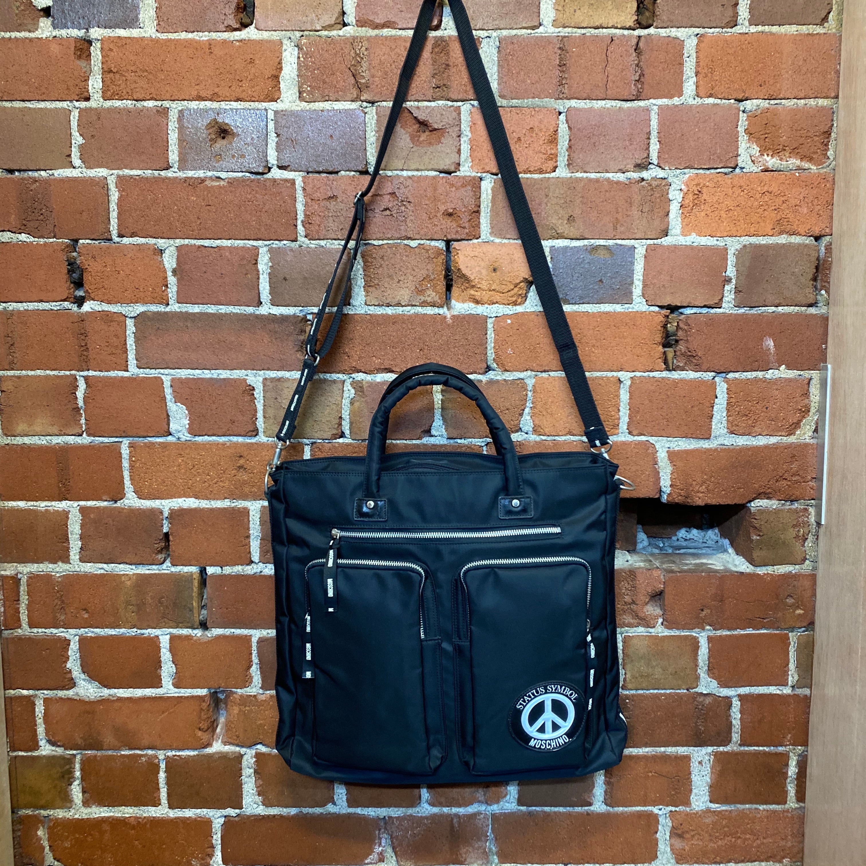 MOSCHINO satchel bag with crossbody strap