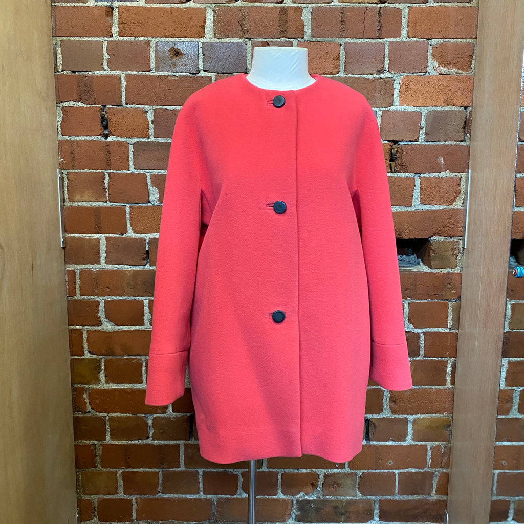 BALENCIAGA pink wool coat