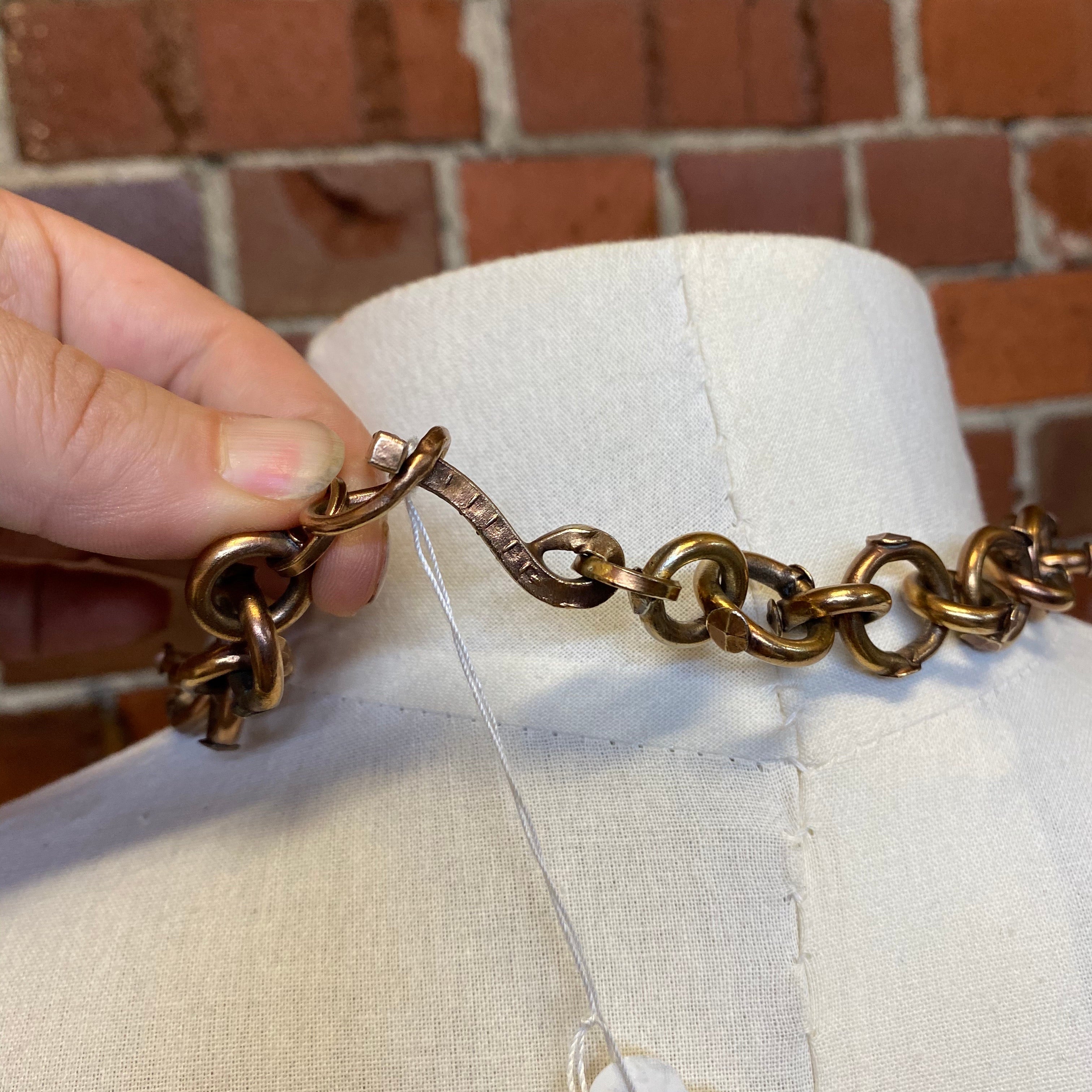 Handmade Brass Chain Necklace