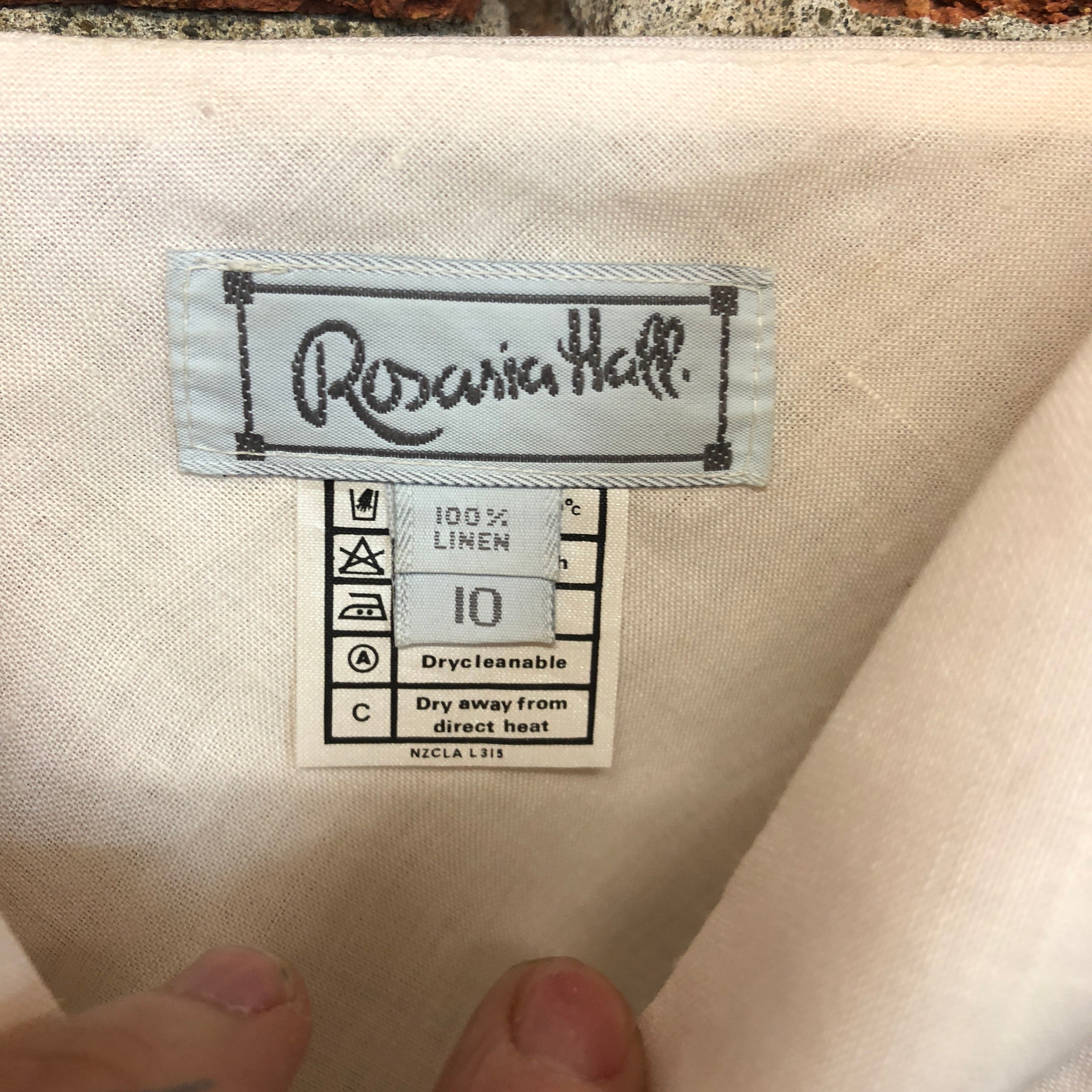 ROSARIA HALL double linen 90s singlet