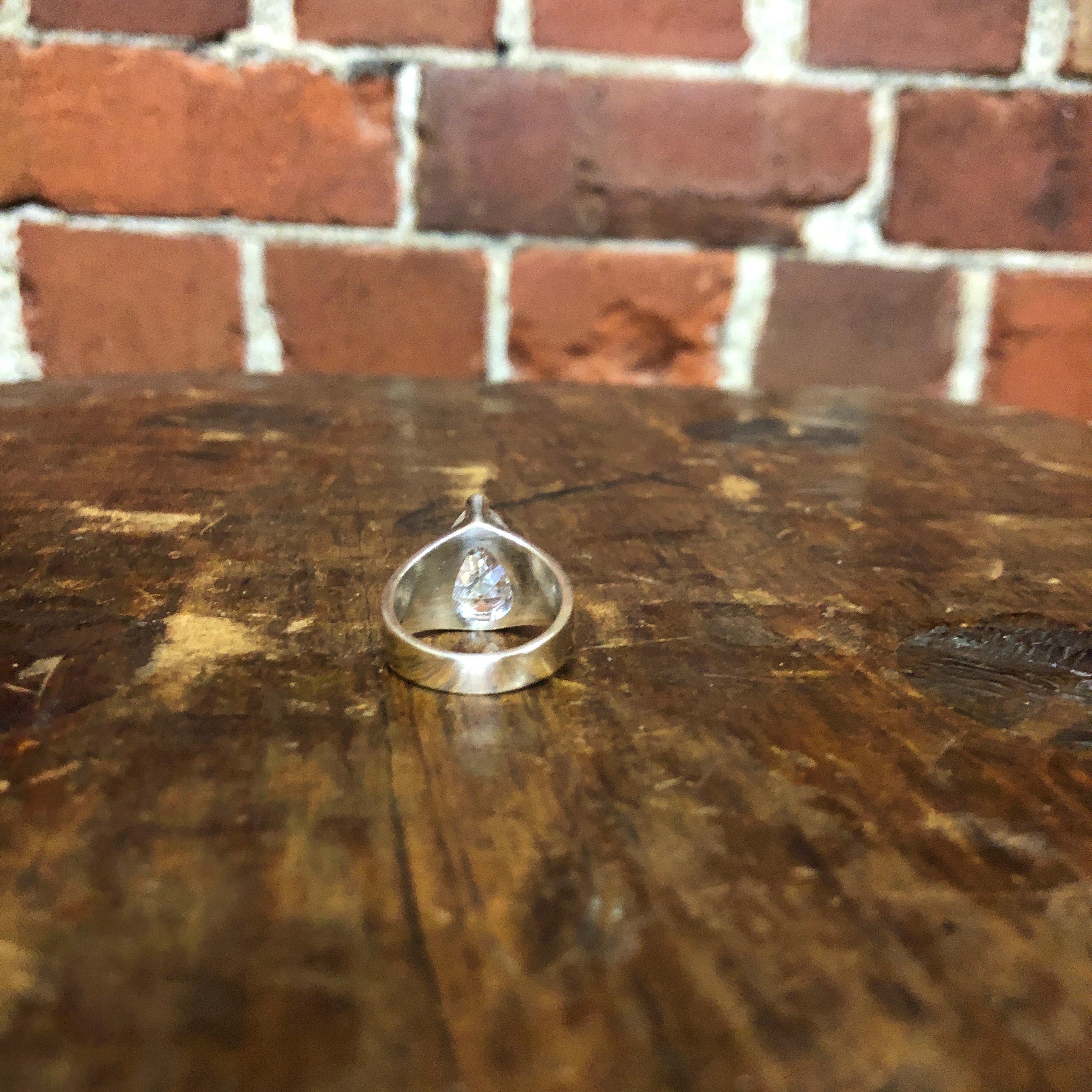 STG SILVER AND “diamond” ring