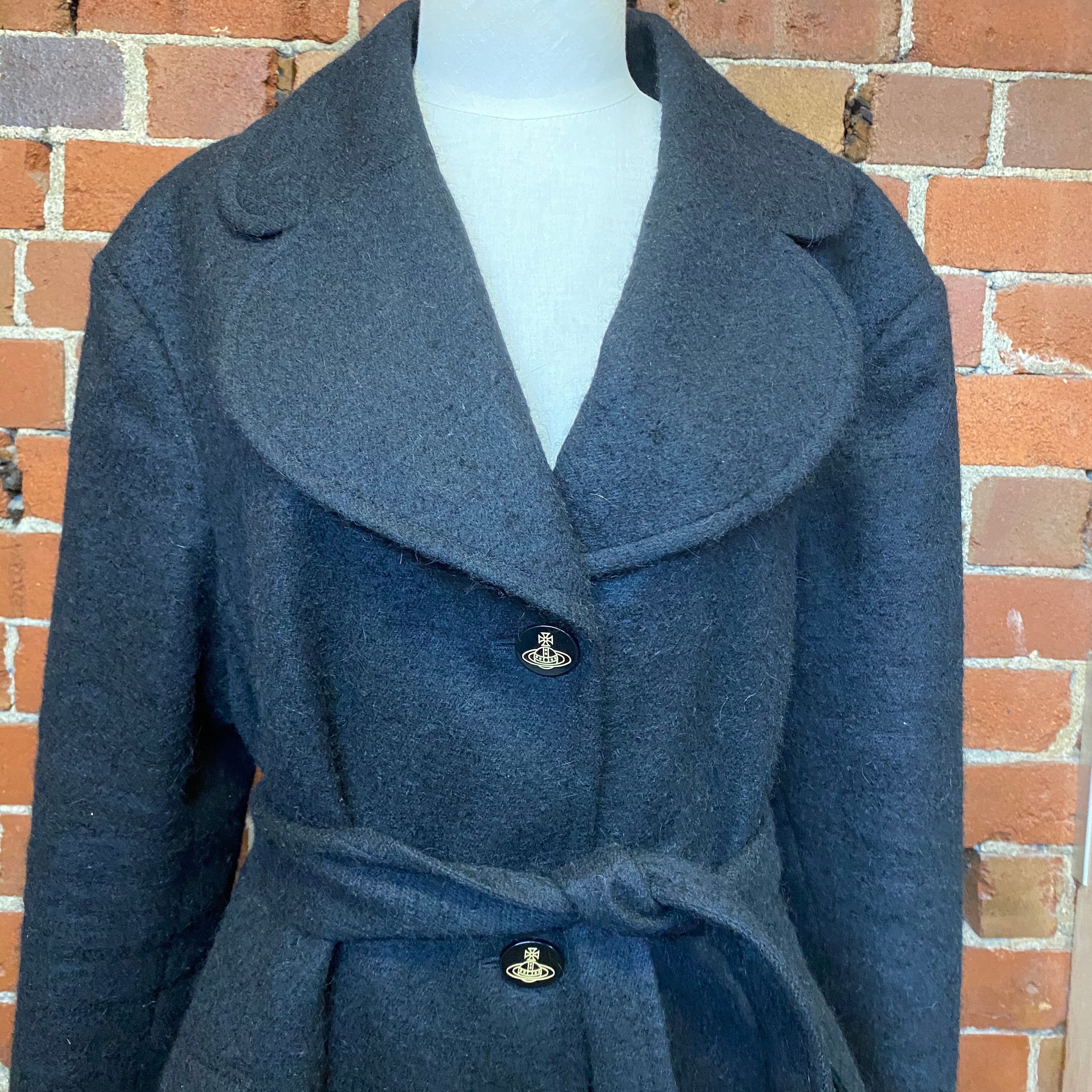 VIVIENNE WESTWOOD mohair blend wool coat