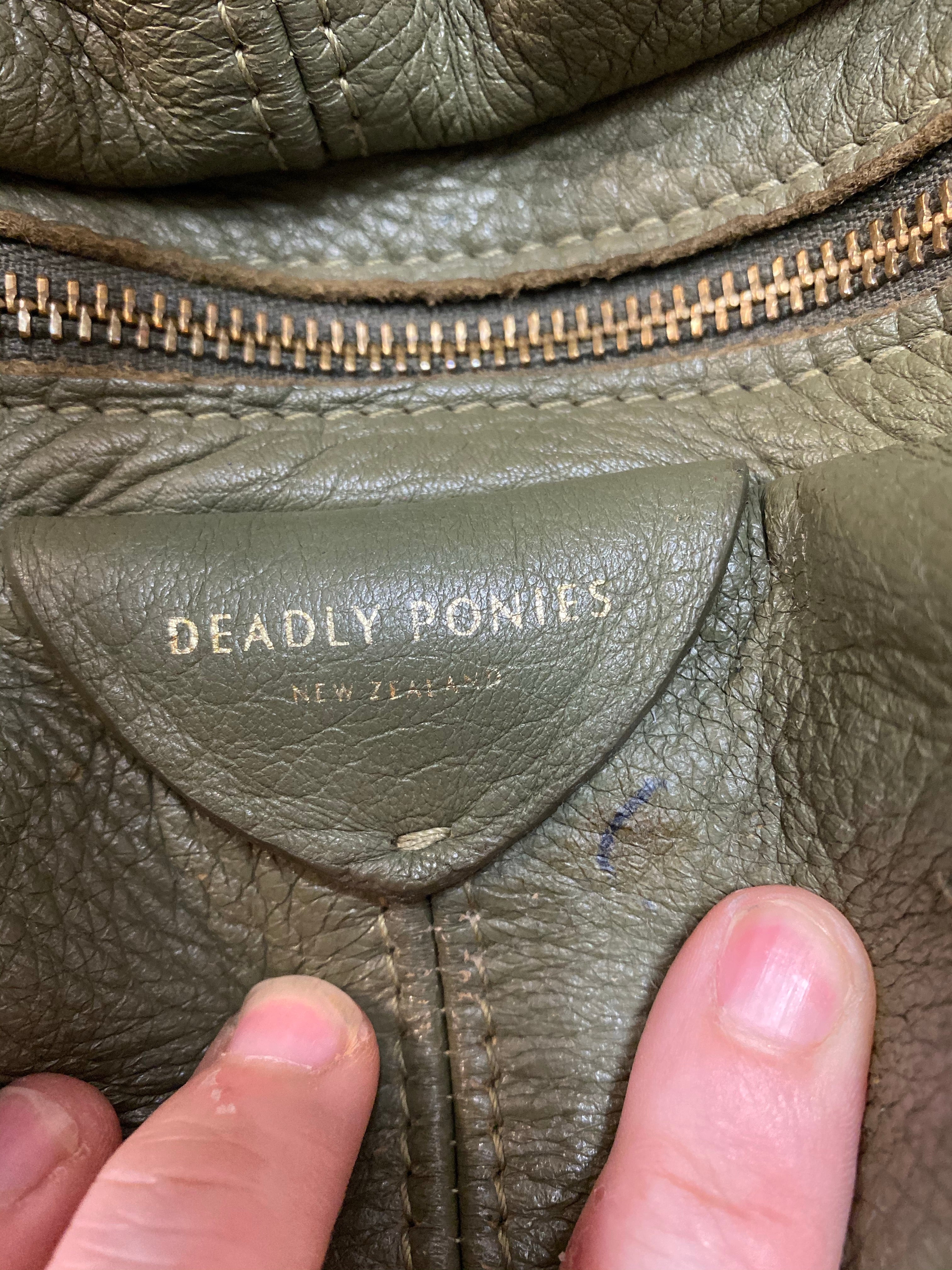 DEADLY PONIES leather handbag