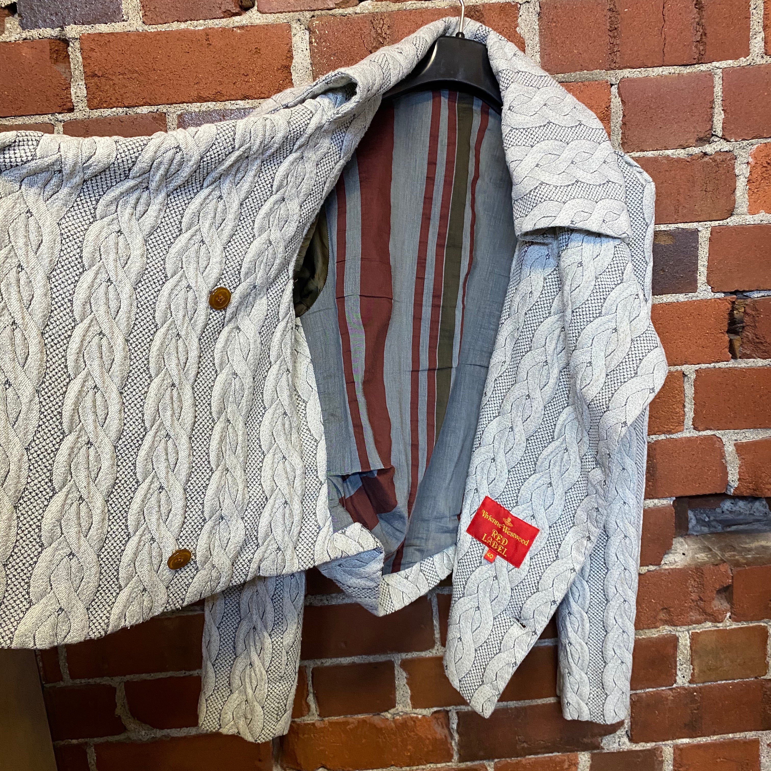 VIVIENNE WESTWOOD cable knit jacket