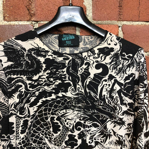 JEAN PAUL GAULTIER 1990s dragon print top