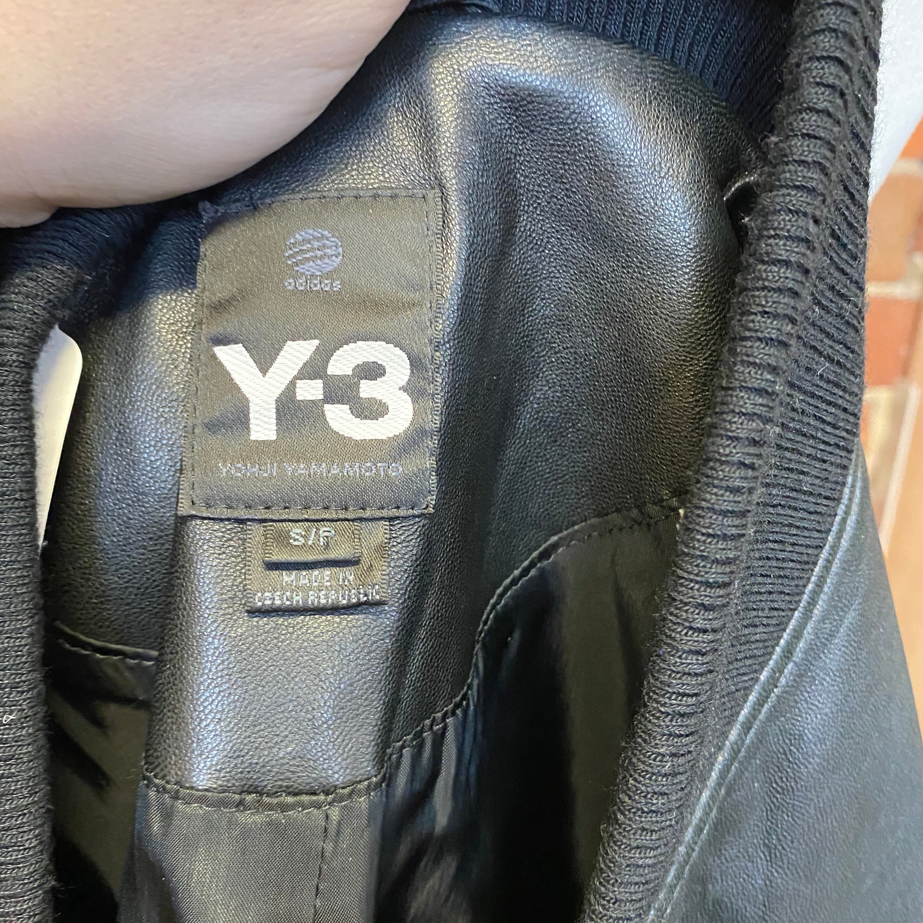 Y-3 YOHJI Yamamoto leather bomber