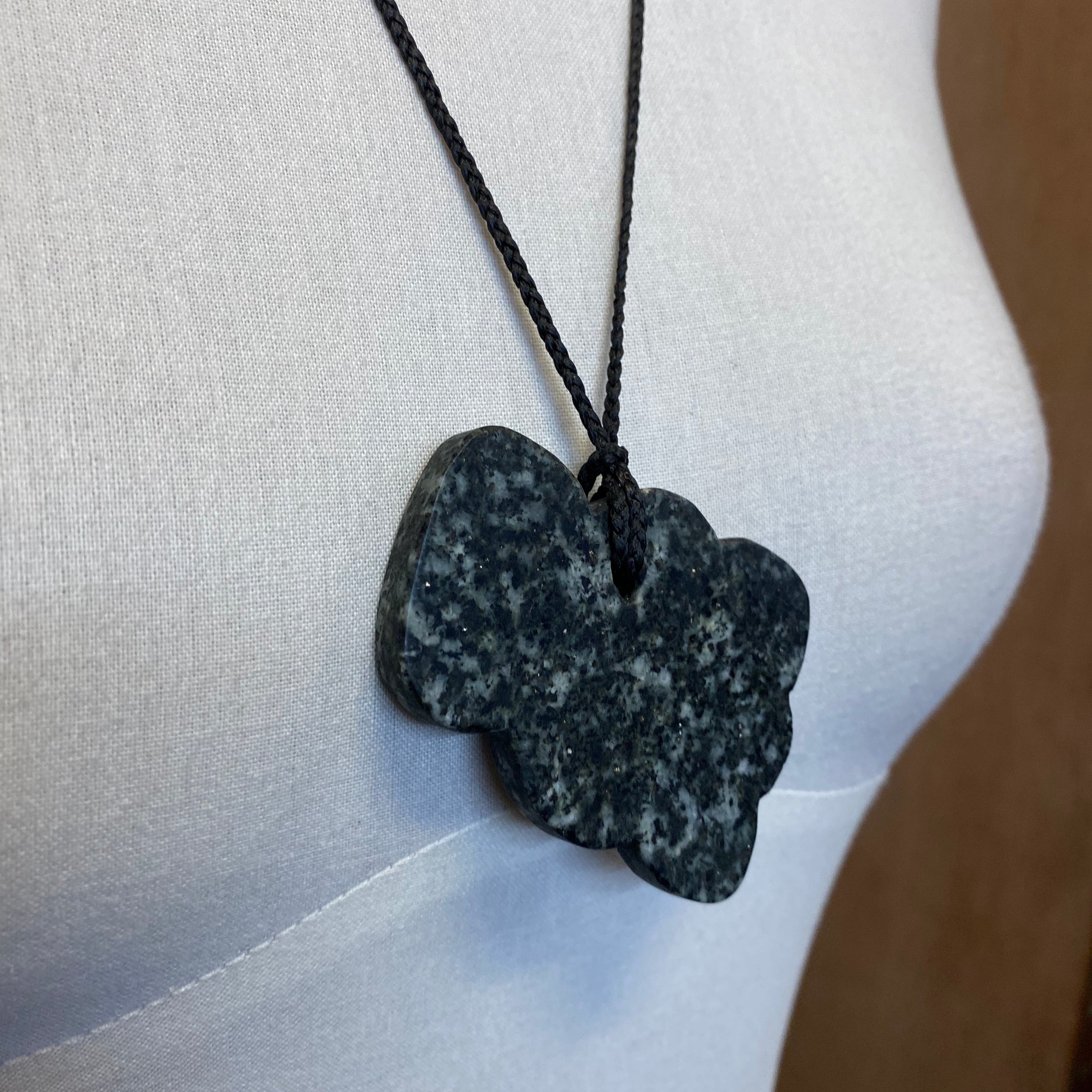 NEIL ADCOCK amphibolite rock tiki necklace