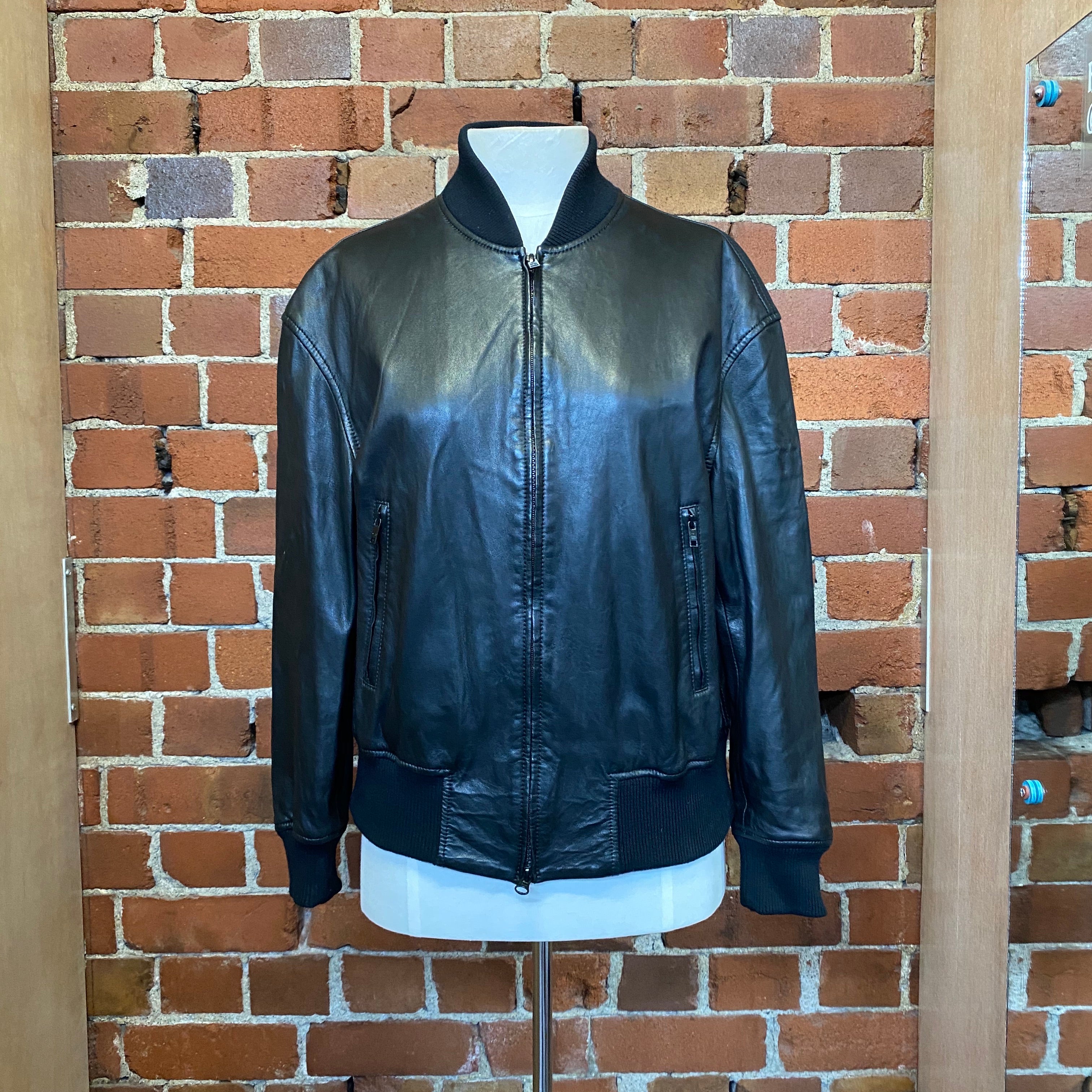 Y-3 YOHJI Yamamoto leather bomber