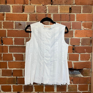 MARNI pleated cotton vest shirt