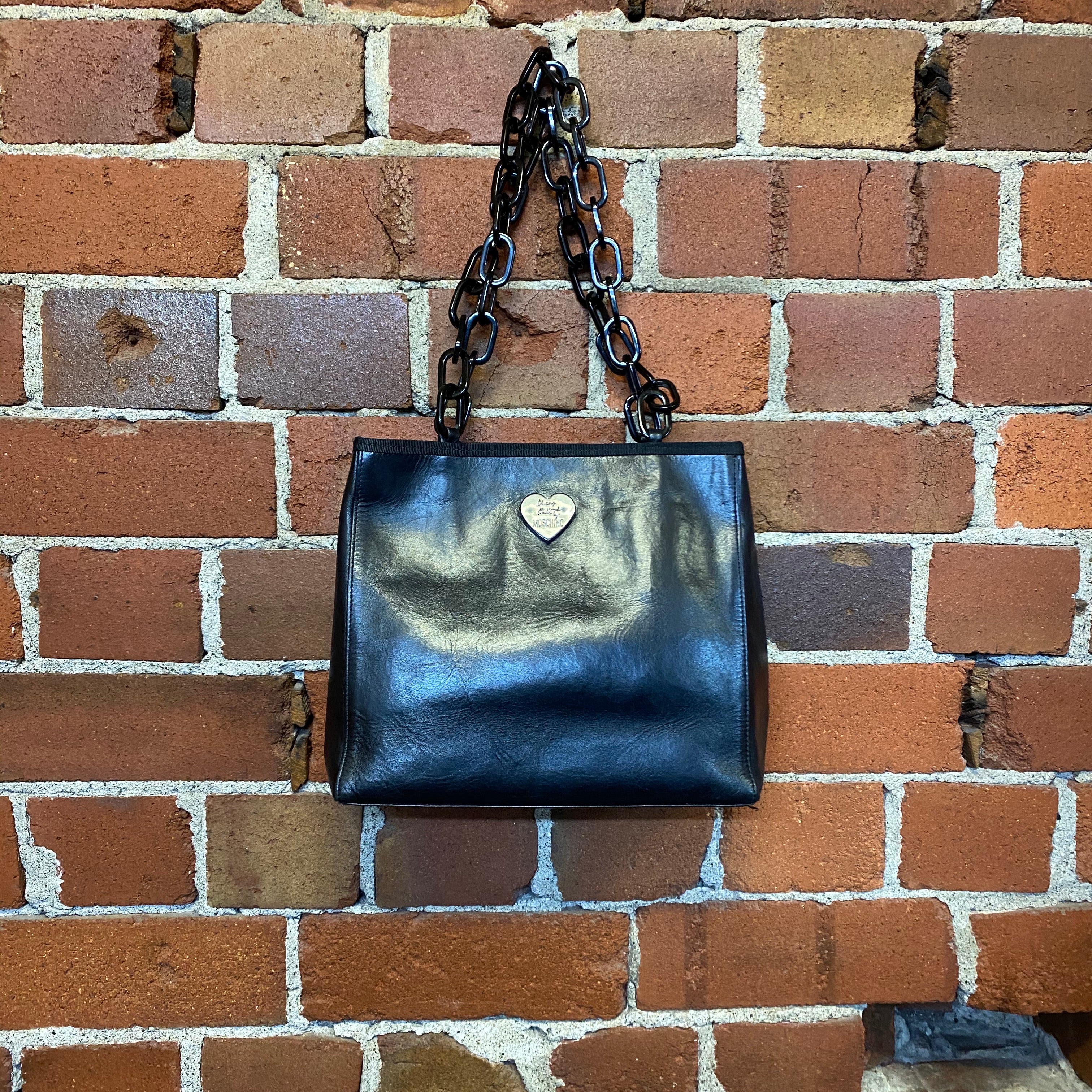 MOSCHINO 1990s leather handbag