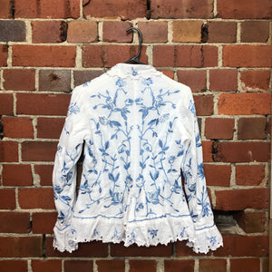 RALPH LAUREN cotton embroided shirt jacket