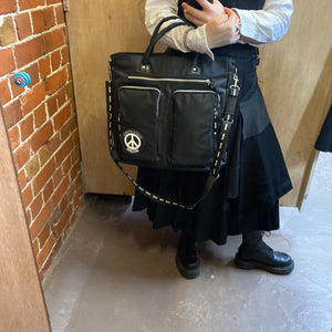 MOSCHINO satchel bag with crossbody strap