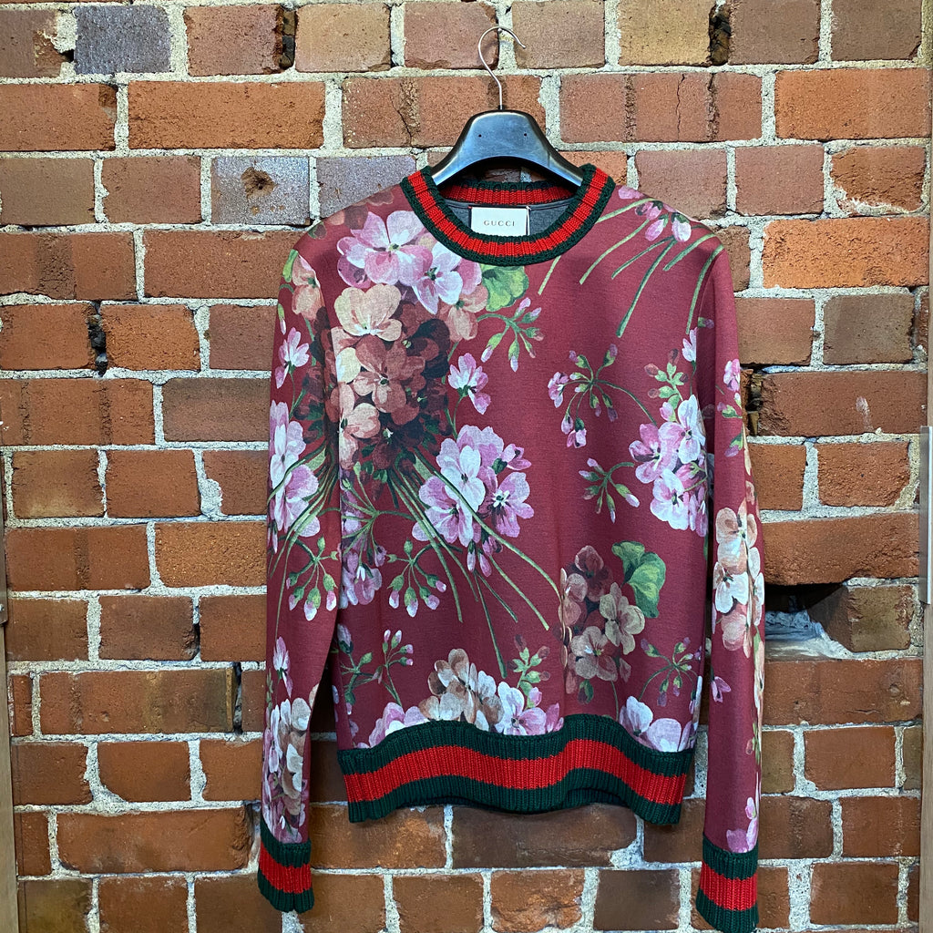 GUCCI 2019 floral and knit jumper