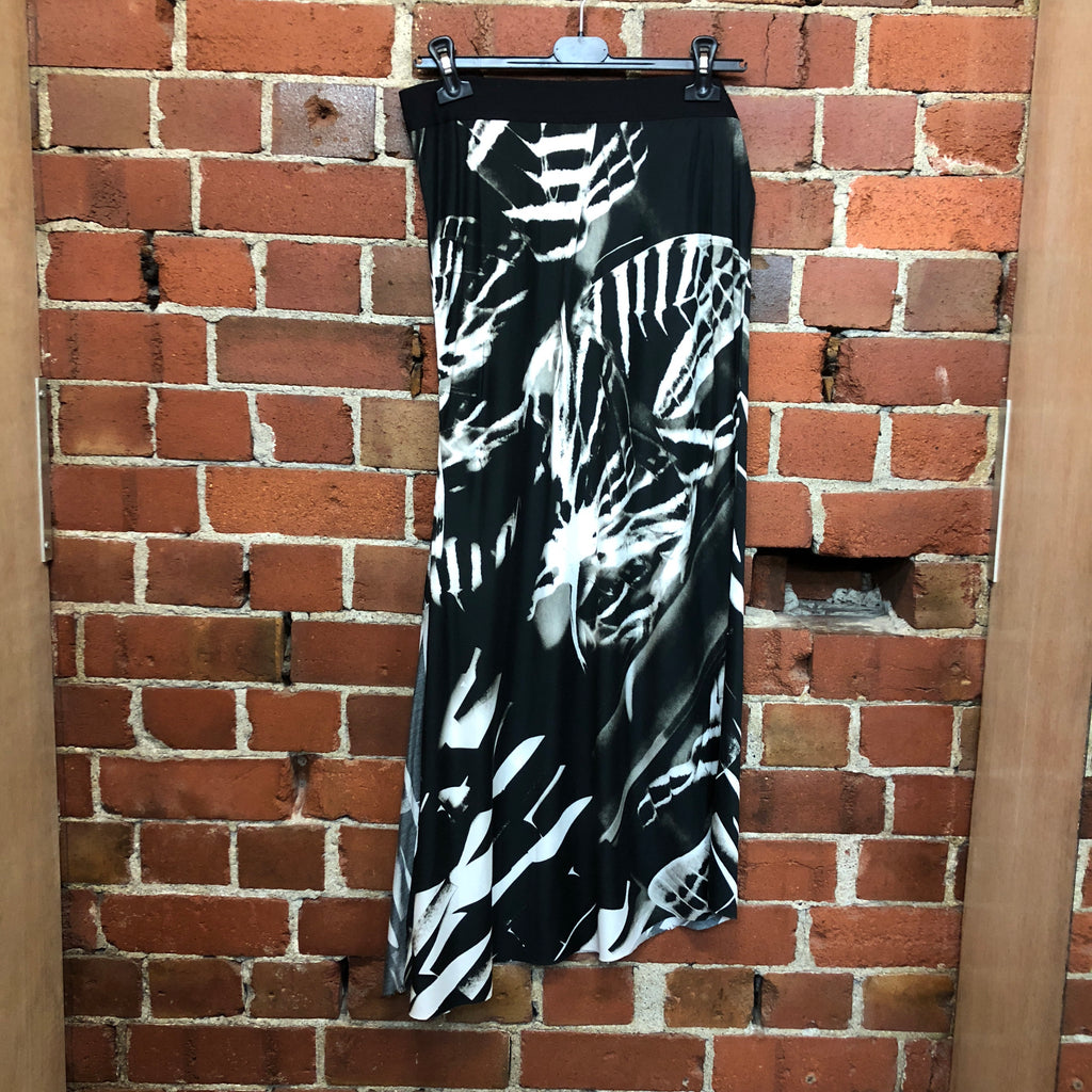 ANN DEMULEMEESTER insect wing print skirt