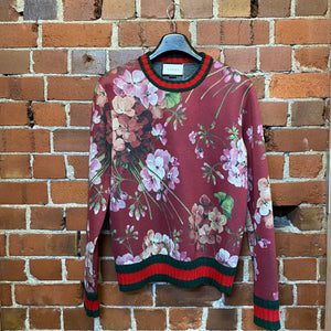 GUCCI 2019 floral and knit jumper