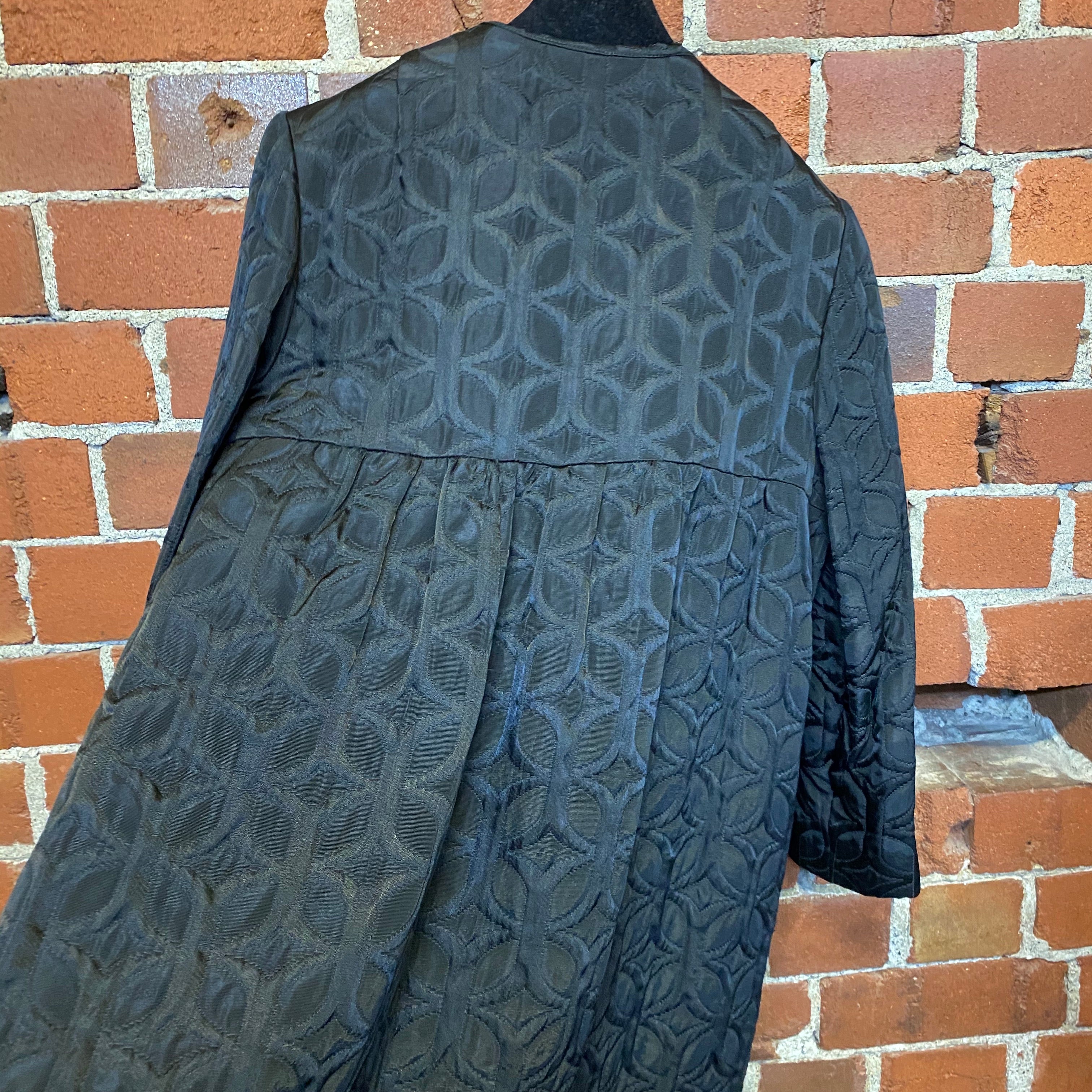 1960s stunning brocade and rhinestone coat