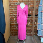 ROTATE hot pink wrap dress