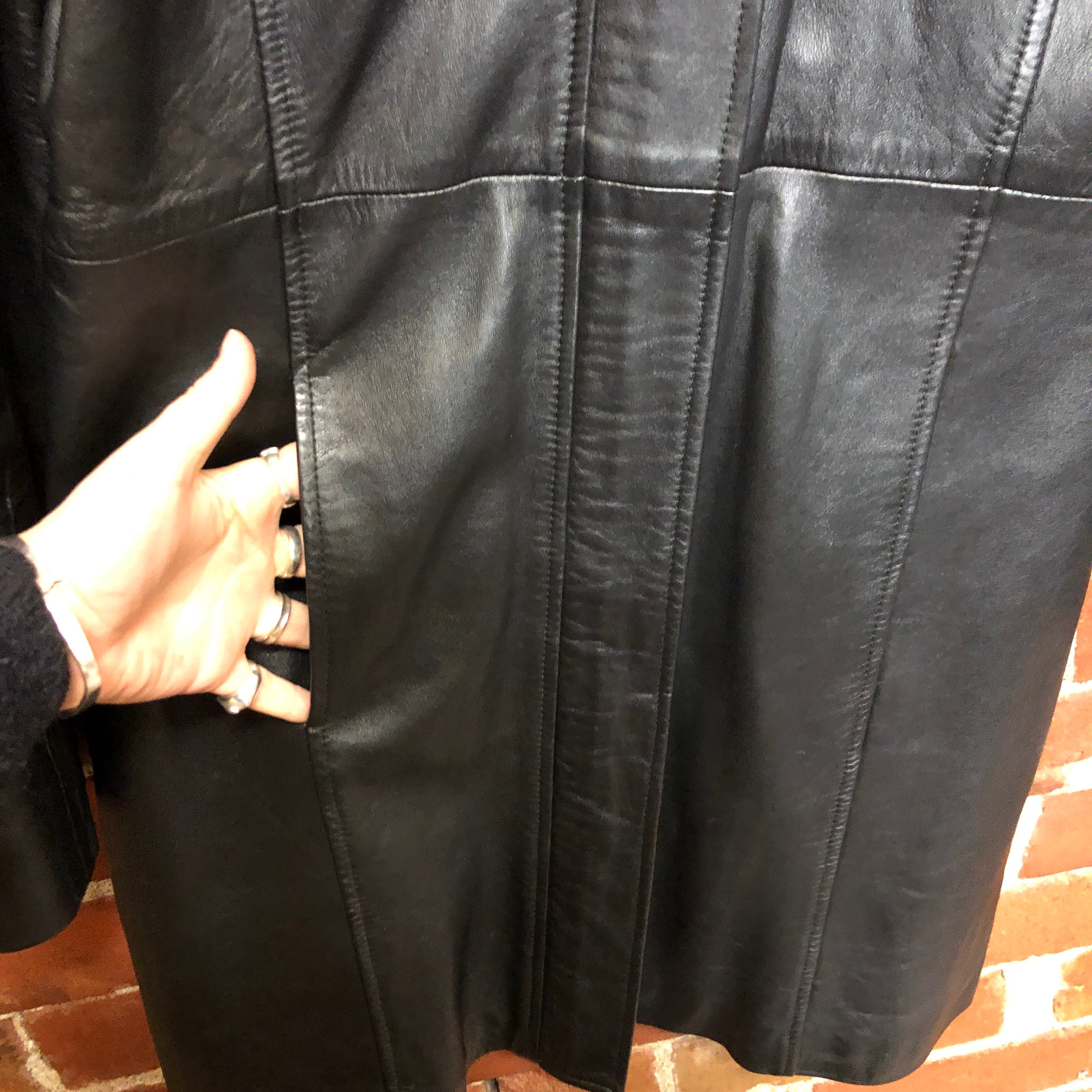 Napa leather coat L