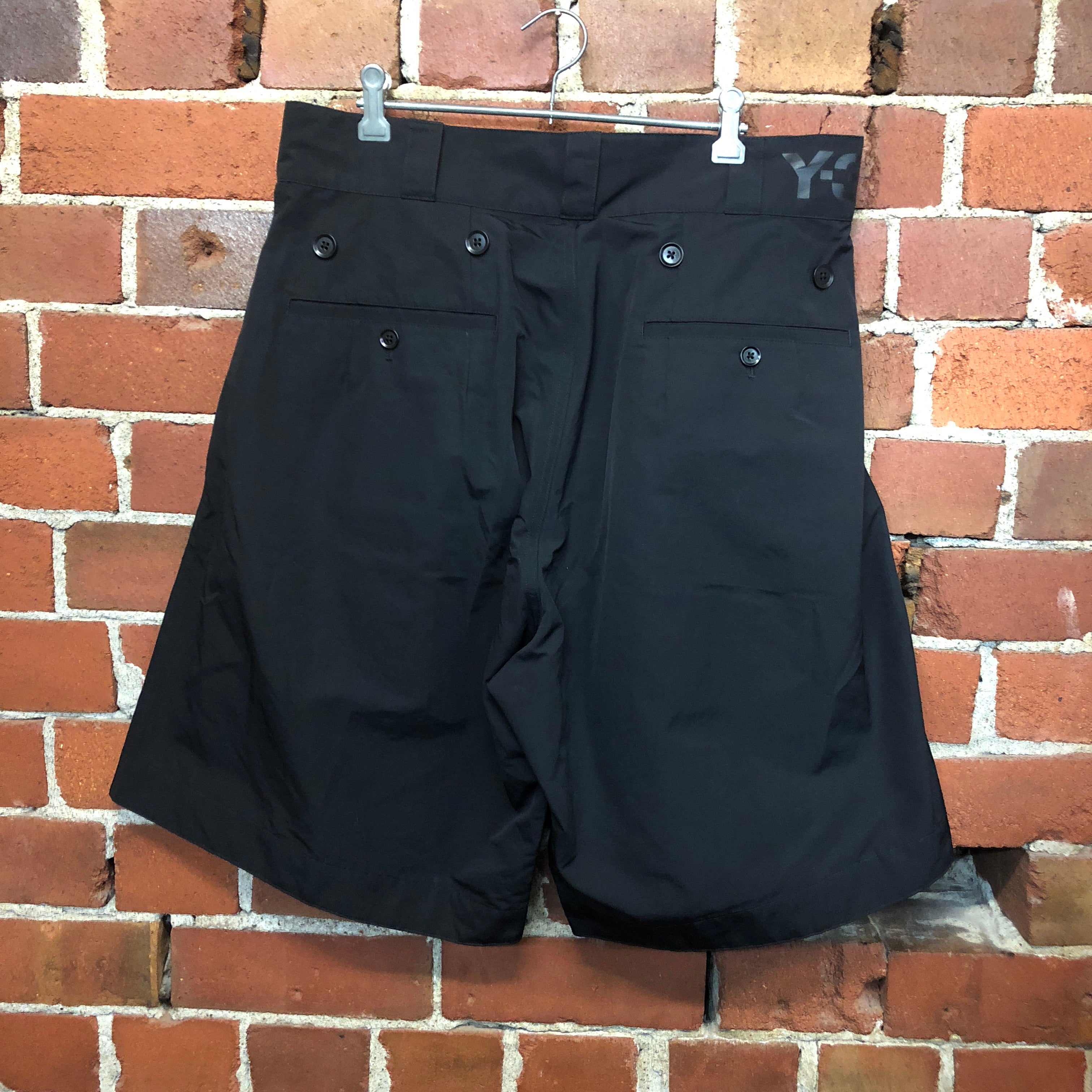 Y-3 ADIDAS HEAVY NYLON SHORTS WITH APRON