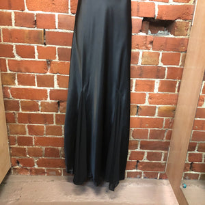 1990s backless satin gown