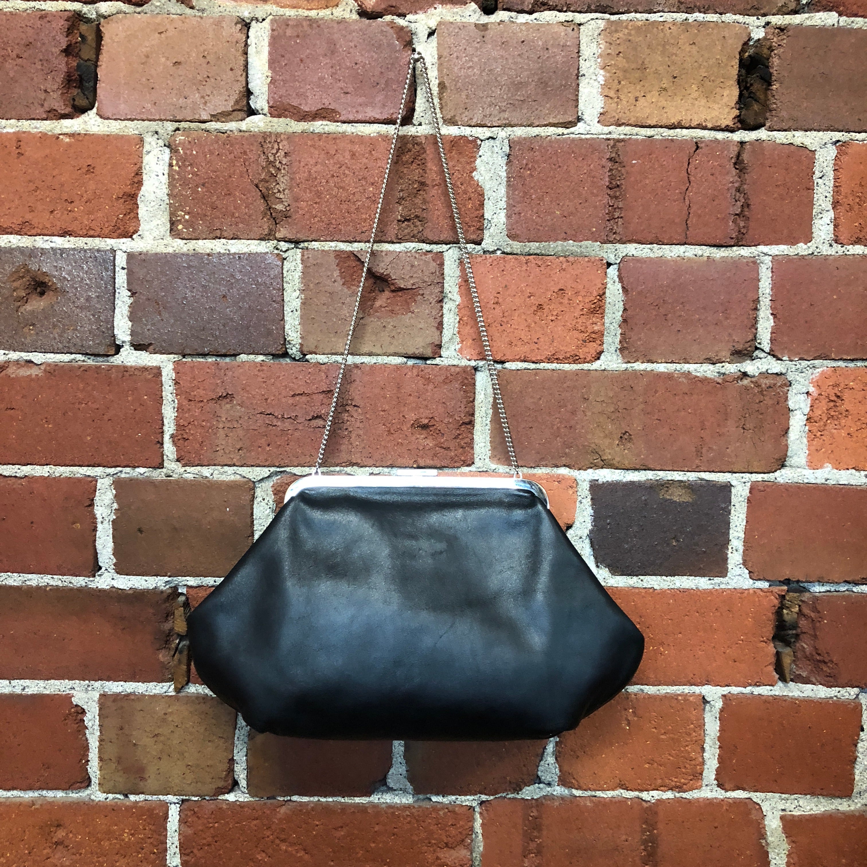 DOLCE AND GABBANA leather wallet evening bag