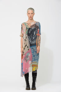 NOM-D silk scarf dress