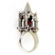 William Griffiths Red Monarch STG silver ring NEW